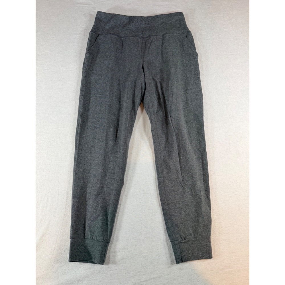 Athletic Works Womens Gray High Waisted Joggers Size M 8-10 Pockets Lounge Pants